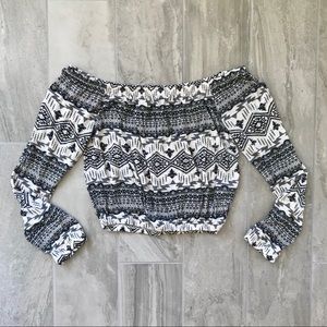 H&M Tribal Print Top
